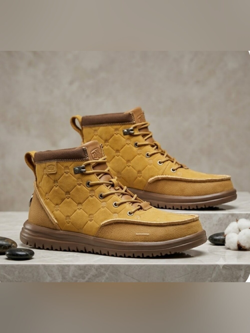NEW! Hey Dude Bradley Suede Lace-Up Boots Sz 12 NWT